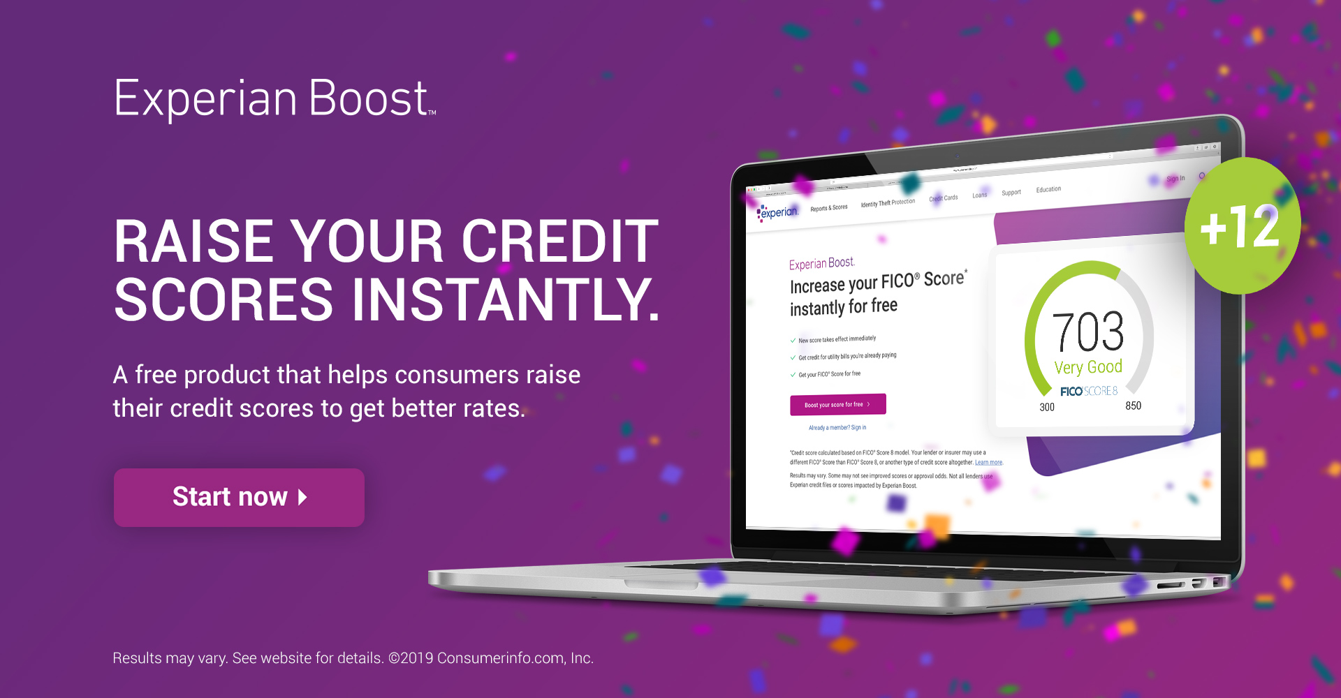 Experian Boost main page